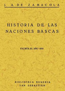 portada Historia de las Naciónes Bascas