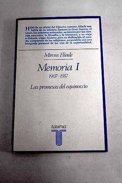 portada Memoria i 1907-1937. Las Promesas del Equinoccio.