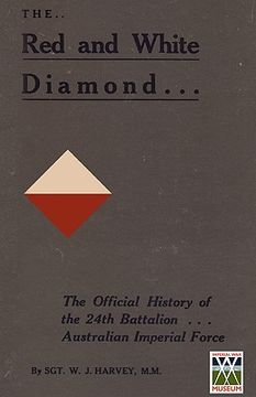 portada red and white diamondauthorised history of the twenty-fourth battalion aif (en Inglés)
