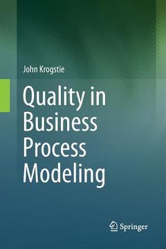 portada Quality in Business Process Modeling (en Inglés)