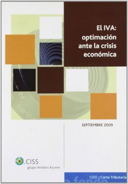 portada El IVA: optimación ante la crisis económica (A fondo CISS Carta Tributaria)