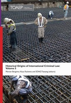 portada Historical Origins of International Criminal Law: Volume 5 (in English)