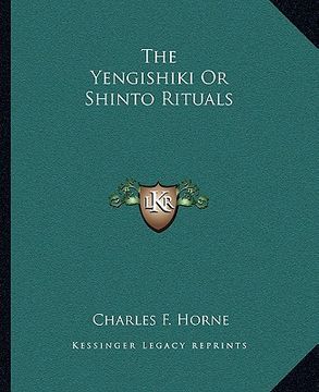 portada the yengishiki or shinto rituals (en Inglés)