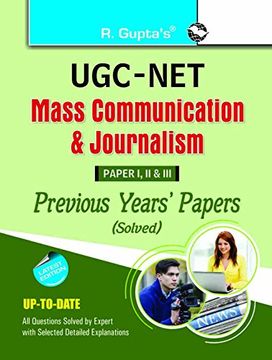 portada Ugc-Net: Mass Communication & Journalism Previous Years Papers (Solved) for Paper i, ii & iii (en Inglés)