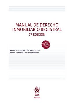 Libro Manual De Derecho Inmobiliario Registral 7ª Edición (Manuales De ...