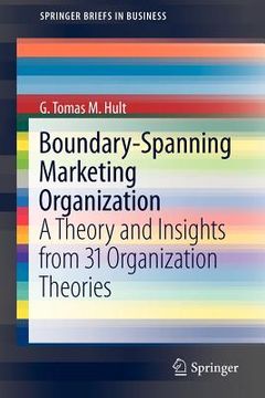portada boundary-spanning marketing organization (in English)