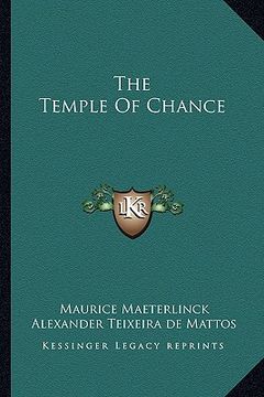 portada the temple of chance (en Inglés)