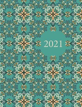 portada 2021 Planner: With Coloured Interiors 8 x 10 (Large) Hardback (en Inglés)