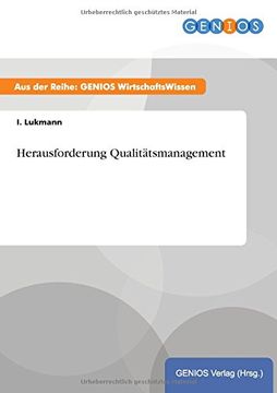 portada Herausforderung Qualitätsmanagement (German Edition) (in German)