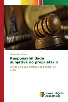 portada Responsabilidade subjetiva do proprietário (en Portugués)