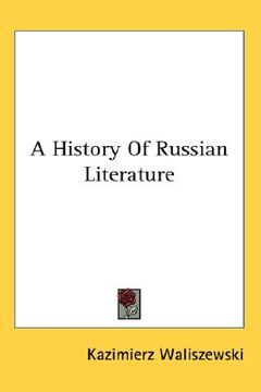 portada a history of russian literature (en Inglés)