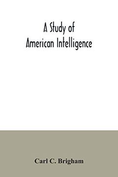 portada A Study of American Intelligence (en Inglés)