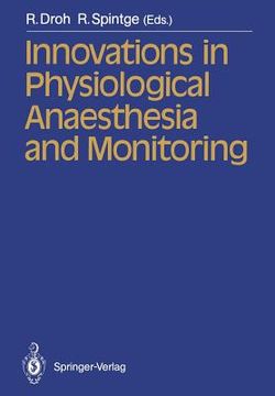 portada innovations in physiological anaesthesia and monitoring (in English)