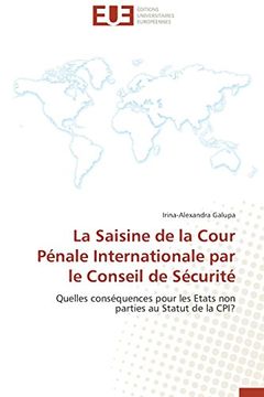 portada La Saisine de La Cour Penale Internationale Par Le Conseil de Securite