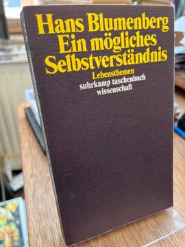 portada Ein Mögliches Selbstverständnis. Lebensthemen. Neu Herausgegeben von Rüdiger Zill. (en Alemán)