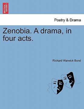 portada zenobia. a drama, in four acts. (en Inglés)