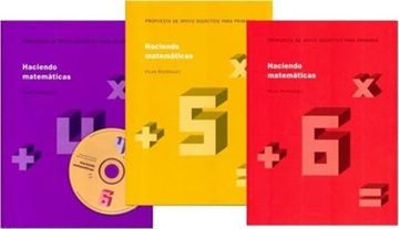 portada haciendo matemáticas (colección 3 libros, 4,5,6 nivel)
