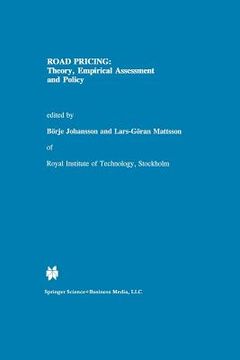 portada road pricing: theory, empirical assessment and policy (en Inglés)