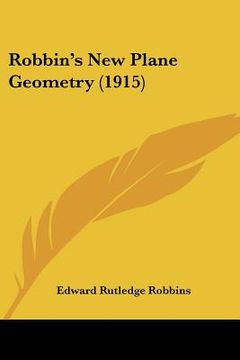 portada robbin's new plane geometry (1915) (in English)