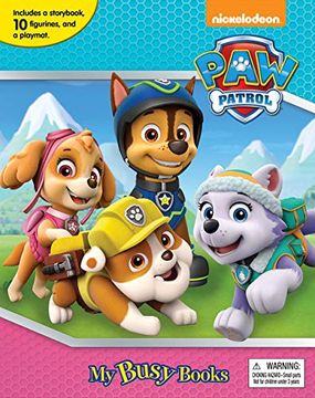 portada Divertilibros-paw patrol girls my busy book (en Inglés)