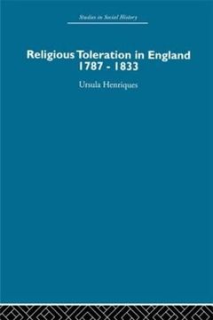 portada Religious Toleration in England: 1787-1833 (en Inglés)
