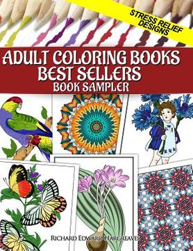 portada Adult Coloring Books Best Sellers Sampler: Stress Relief Designs (en Inglés)
