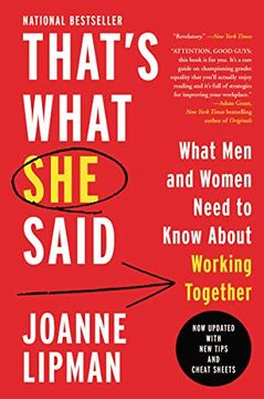 portada That's What she Said: What men and Women Need to Know About Working Together 