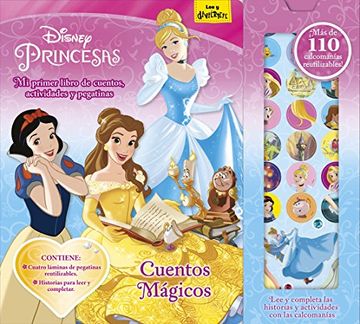 portada Princesas. Cuentos mágicos: Mi primer libro de cuentos, actividades y pegatinas (Disney. Princesas)