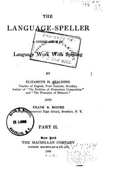 portada The Language-speller, A Correlation of Language Work with Spelling
