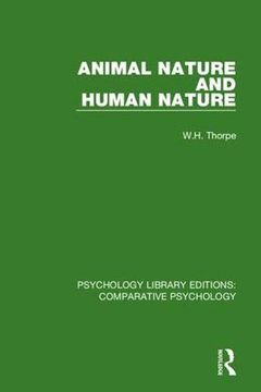 portada Animal Nature and Human Nature (Psychology Library Editions: Comparative Psychology) (en Inglés)