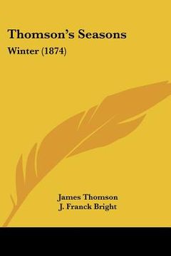 portada thomson's seasons: winter (1874) (in English)