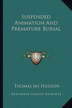 portada suspended animation and premature burial (in English)
