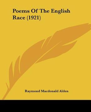 portada poems of the english race (1921) (in English)