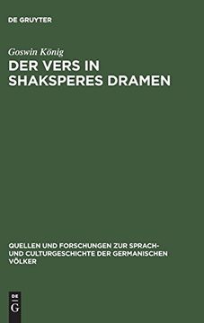 portada Der Vers in Shaksperes Dramen (en Alemán)