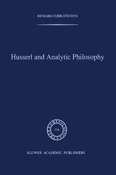 portada Husserl and Analytic Philosophy (en Inglés)