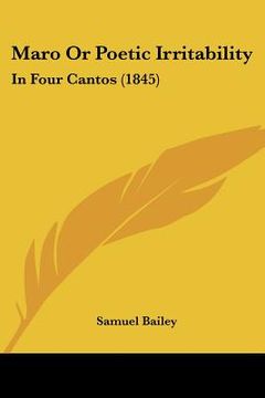 portada maro or poetic irritability: in four cantos (1845)