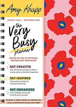 portada 2024 amy Knapp's the Very Busy Planner: 17-Month Weekly Organizer for Women (Includes Stickers, Student Planner, Family Planner, Thru December 2024) (Amy Knapp's Plan Your Life Calendars) 