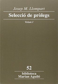 portada Selecció De Pròlegs - Volum I (Biblioteca Marian Aguilo)