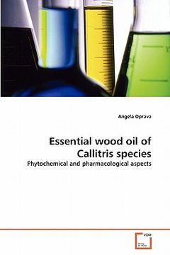 portada essential wood oil of callitris species (en Inglés)
