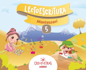 portada Creceletras Lectoescritura 5, Segundo Ciclo de Educación Infantil, Montessori (Paperback) (in Spanish)