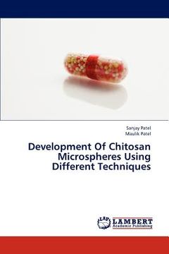 portada development of chitosan microspheres using different techniques (in English)