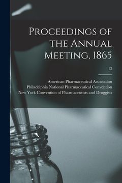 portada Proceedings of the Annual Meeting, 1865; 13