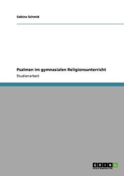 portada Psalmen im gymnasialen Religionsunterricht (German Edition)