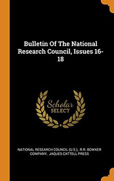 portada Bulletin of the National Research Council, Issues 16-18 