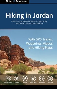 portada Hiking in Jordan: Trails in and Around Petra, Wadi rum and the Dead sea Area - With gps E-Trails, Tracks and Waypoints, Videos, Planning Tools and Hiking Maps [Idioma Inglés] (en Inglés)