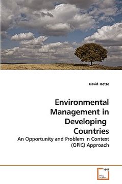 portada environmental management in developing countries (en Inglés)