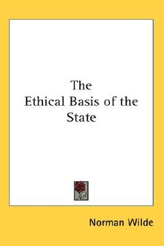 portada the ethical basis of the state (in English)