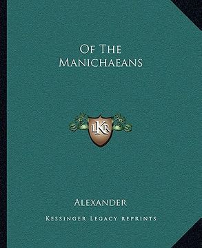 portada of the manichaeans (en Inglés)