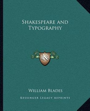 portada shakespeare and typography (en Inglés)