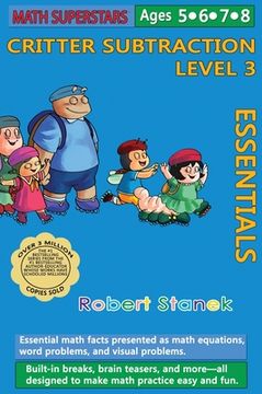 portada Math Superstars Subtraction Level 3, Library Hardcover Edition: Essential Math Facts for Ages 5 - 8 (7) (en Inglés)
